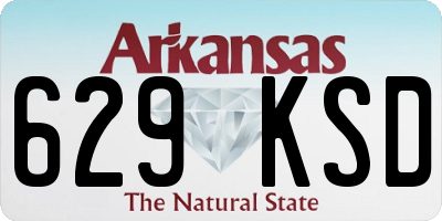 AR license plate 629KSD