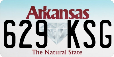 AR license plate 629KSG