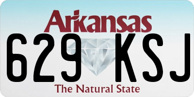 AR license plate 629KSJ