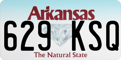 AR license plate 629KSQ