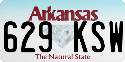AR license plate 629KSW