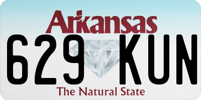 AR license plate 629KUN