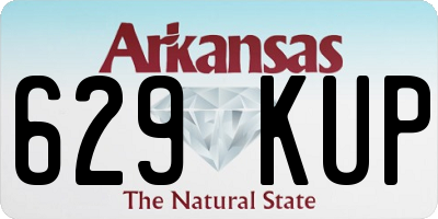 AR license plate 629KUP
