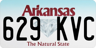 AR license plate 629KVC