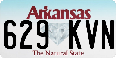 AR license plate 629KVN