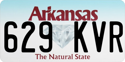 AR license plate 629KVR