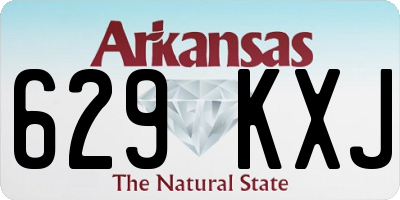 AR license plate 629KXJ
