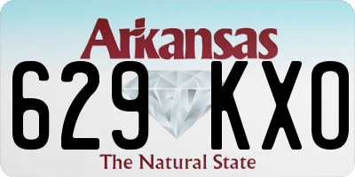 AR license plate 629KXO