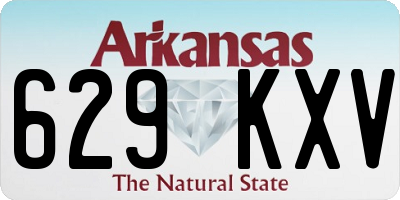 AR license plate 629KXV
