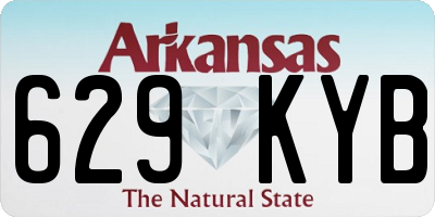 AR license plate 629KYB
