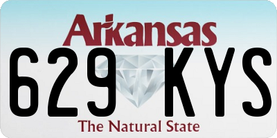 AR license plate 629KYS