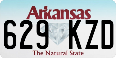 AR license plate 629KZD