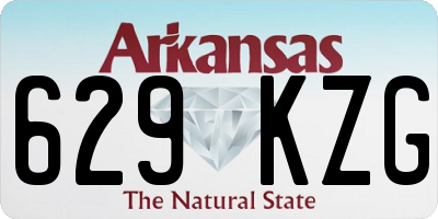 AR license plate 629KZG