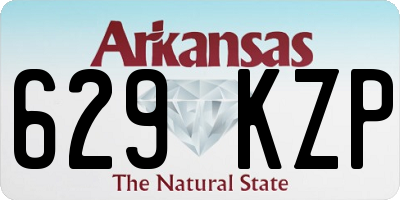 AR license plate 629KZP
