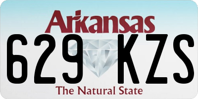 AR license plate 629KZS