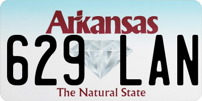AR license plate 629LAN