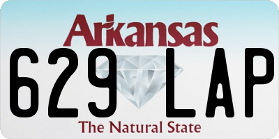 AR license plate 629LAP