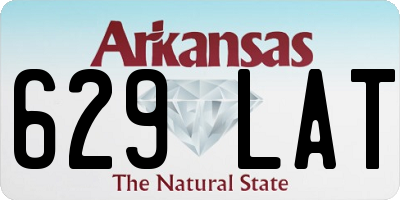 AR license plate 629LAT