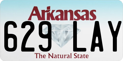 AR license plate 629LAY