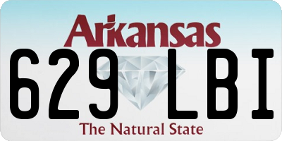 AR license plate 629LBI