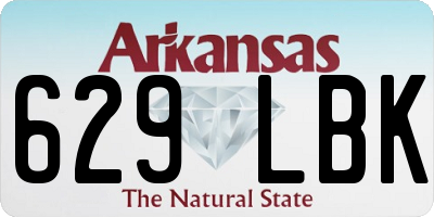 AR license plate 629LBK