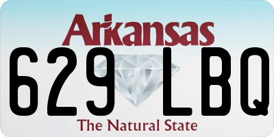 AR license plate 629LBQ