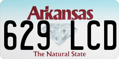AR license plate 629LCD