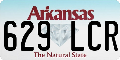 AR license plate 629LCR