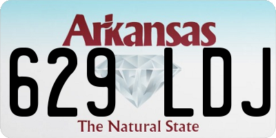 AR license plate 629LDJ