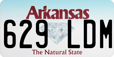 AR license plate 629LDM