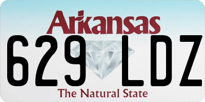 AR license plate 629LDZ