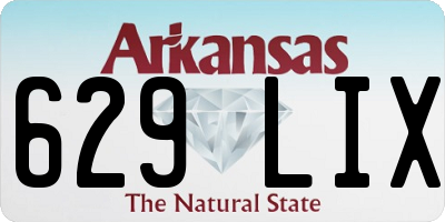 AR license plate 629LIX