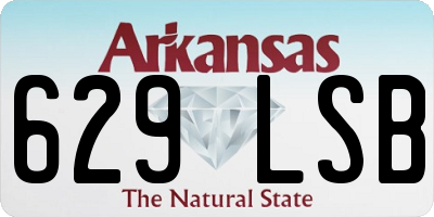 AR license plate 629LSB