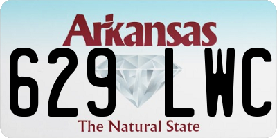 AR license plate 629LWC