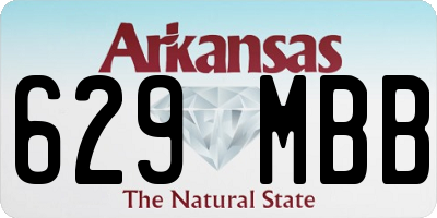 AR license plate 629MBB