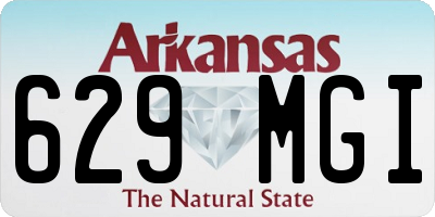 AR license plate 629MGI