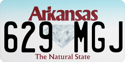 AR license plate 629MGJ