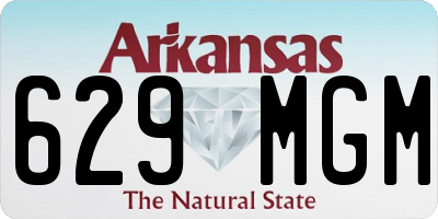 AR license plate 629MGM