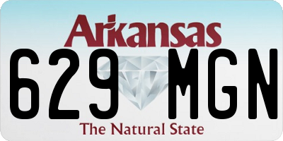 AR license plate 629MGN