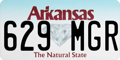 AR license plate 629MGR