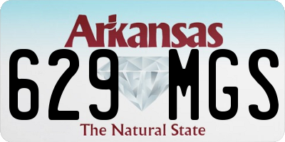 AR license plate 629MGS