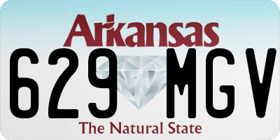 AR license plate 629MGV
