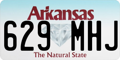 AR license plate 629MHJ