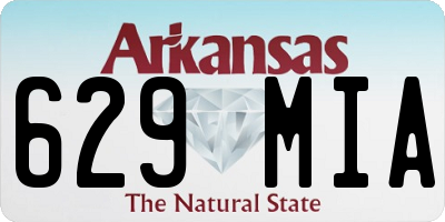 AR license plate 629MIA