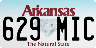 AR license plate 629MIC