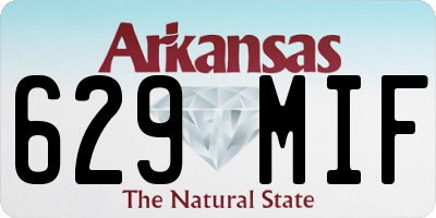 AR license plate 629MIF