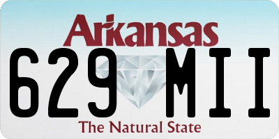 AR license plate 629MII