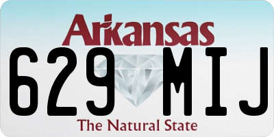 AR license plate 629MIJ