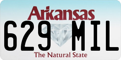 AR license plate 629MIL
