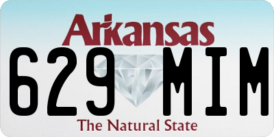AR license plate 629MIM